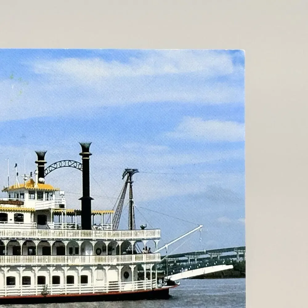 The Creole Queen at New Orleans Louisiana Vintage Blank Unused Postcard